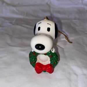Vintage Snoopy Christmas Ornament, United Feature Syndicate great used condition